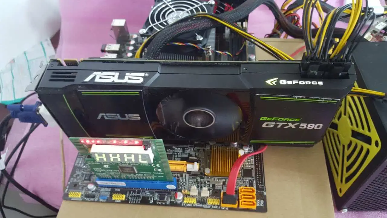 Б/у видеокарта GTX590 3G Dual 8Pin power | Компьютеры и офис