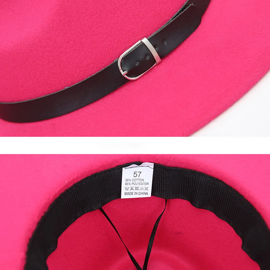 Зима Осень имитация шерстяные шляпы для женщин мужчин дамы Топ джаз шляпа