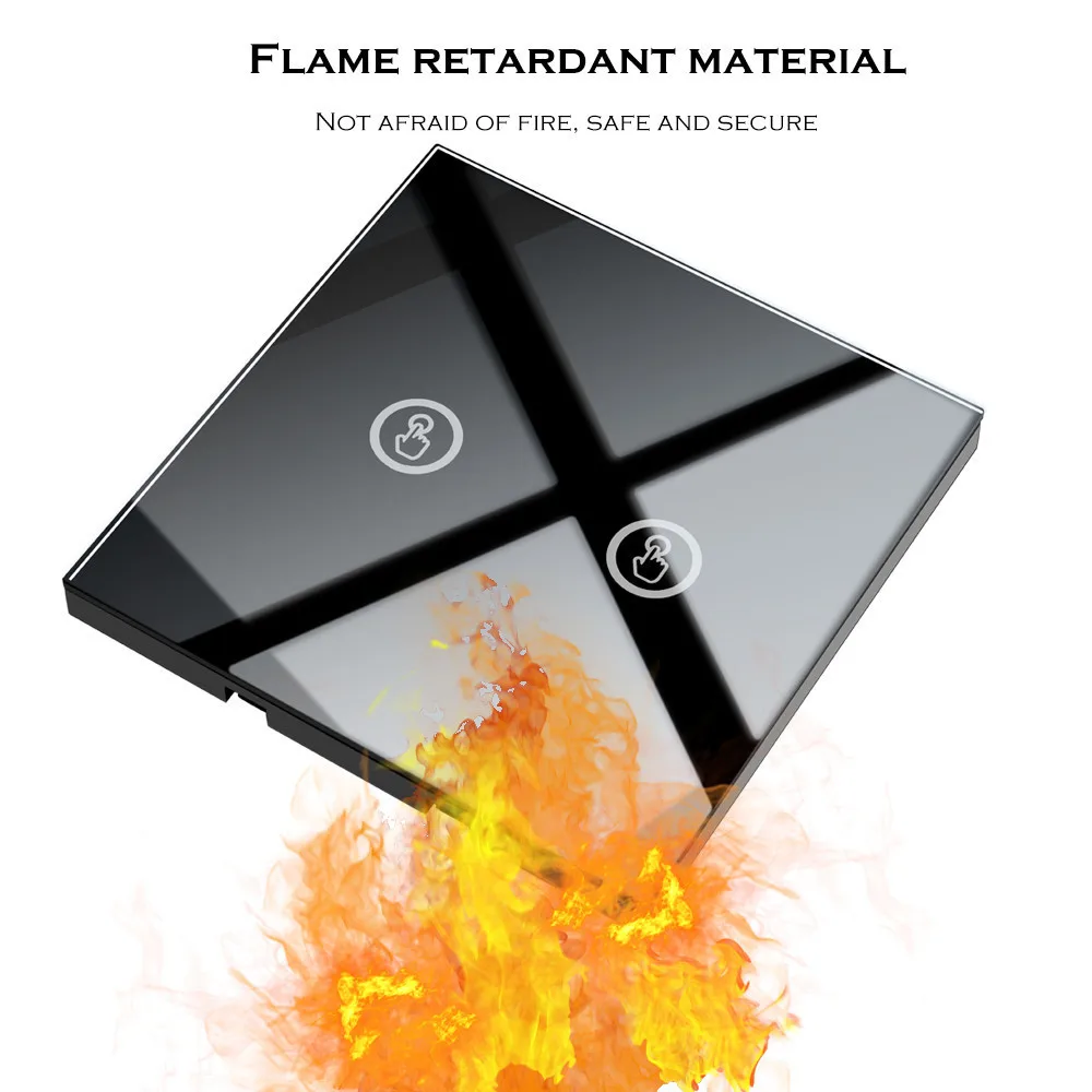 SMATRUL сенсорный настенный выключатель света светодиод включения/выключения лампы