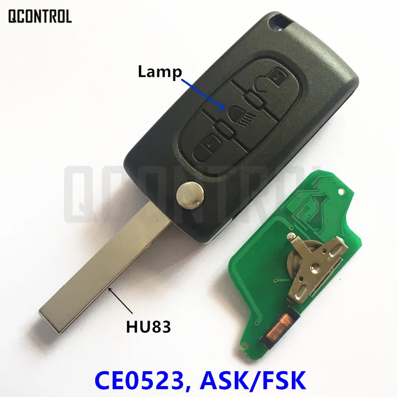 Пульт дистанционного управления QCONTROL для автомобиля PEUGEOT 807 407 308 307 207 CC SW Expert KeyChain