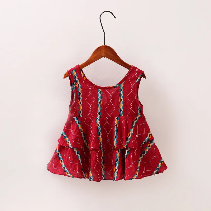 Платье для маленьких девочек маленькой принцессы платья Новая одежда из хлопка