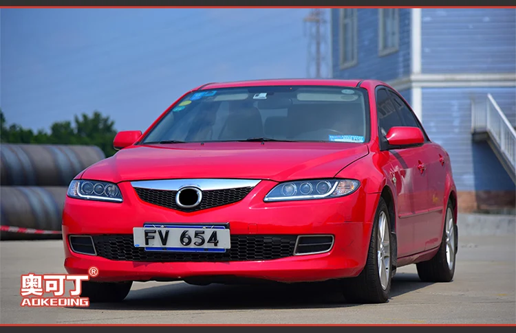 AKD автомобильный Стайлинг для Mazda 6 фары 2004-2012 мазда 6 светодиодный фонарь светодиодный DRL Hid головной фонарь Ангел глаз Биксеноновые аксессуары