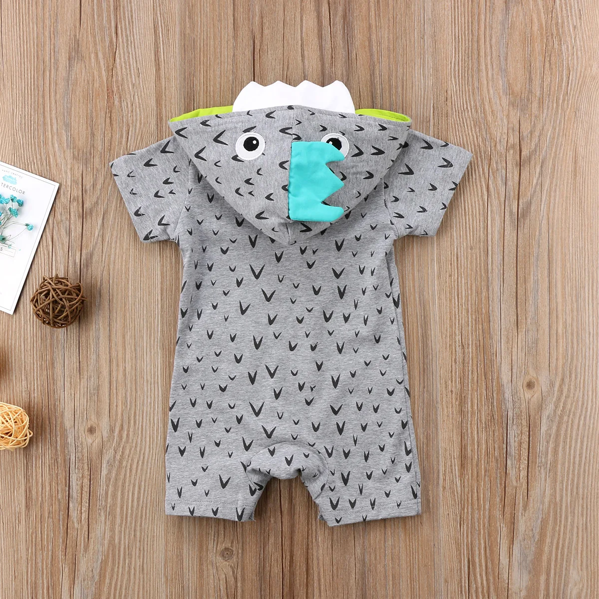 2018 Новый брендовый комбинезон с капюшоном для новорожденных мальчиков ясельного