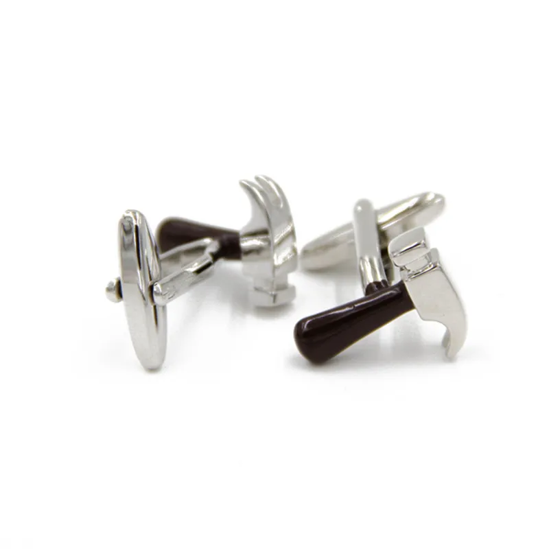 

Functional Novelty Hammer Cufflinks for Men's Shirt Wedding Cuff Buttons ,Links High Quality