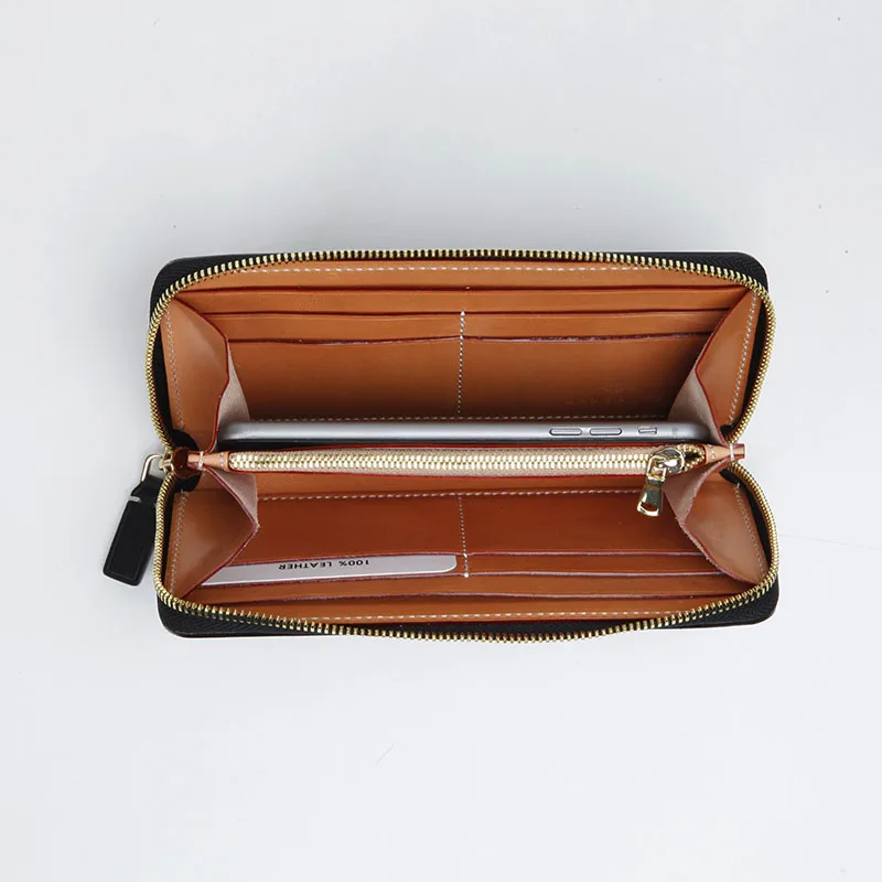 Мужской кожаный кошелек LANSPACE брендовый тонкий модный дизайнерский Кошелек для