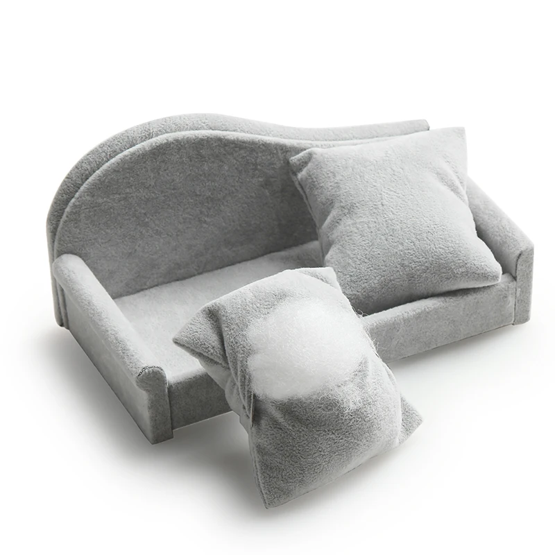 Серые ледяные бархатные для браслетов ювелирных изделий стенд мягкий диван 2