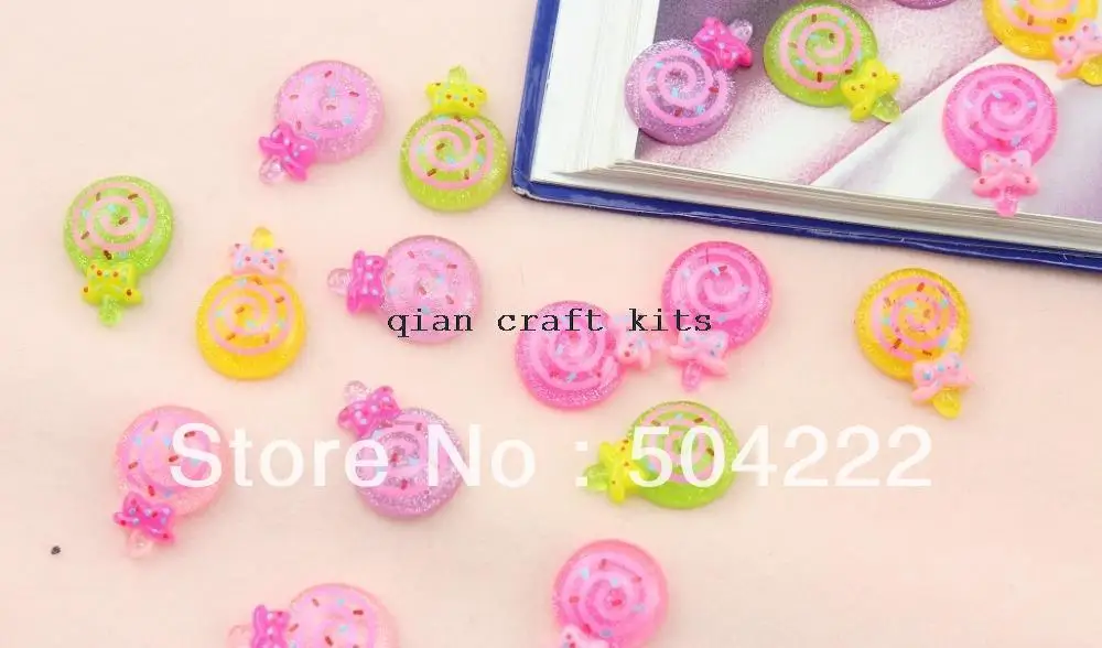 300 шт. кабошоны леденец каваи поддельные конфетные декодированные украшения для