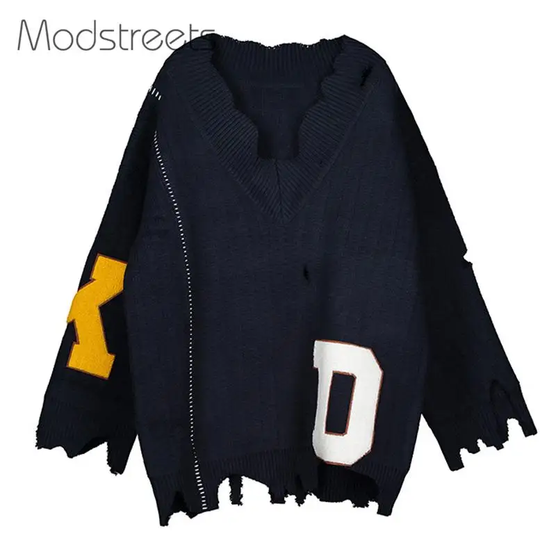 Modstreets женские свитера и пуловеры вязаный свитер 2019 женский с асимметричными