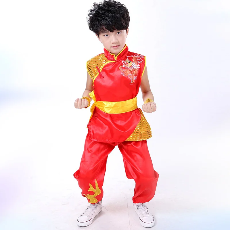 Новинка; китайский национальный костюм кунг-фу; Детские костюмы Tai Chi; одежда для выступлений; костюмы для выступлений с боевым искусством для мальчиков и девочек