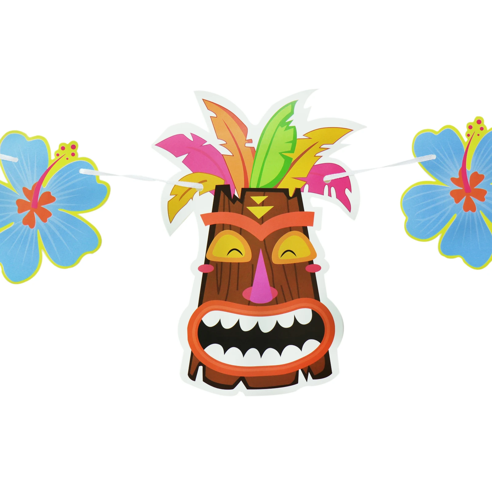 1 шт. Фламинго Ананас листья баннеры флаг гирлянда для DIY Тропический гавайский