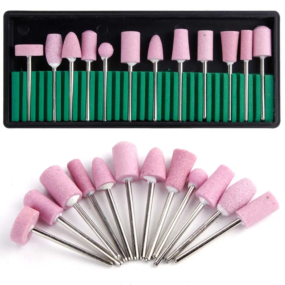 Электрический Маникюрный сверлильный станок набор керамических бит для ногтей