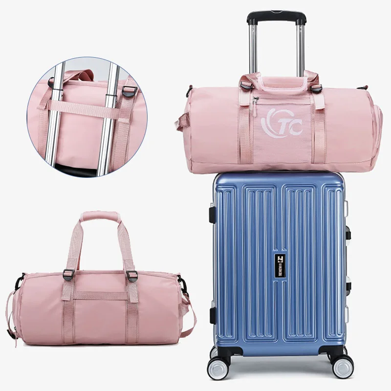 Нейлоновая сумка черная унисекс сухая влажная разделяющая повседневная