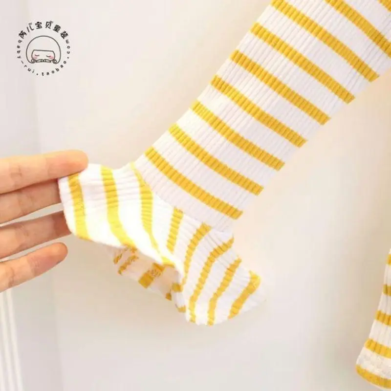 Комплект милой одежды из 2 предметов для маленьких девочек Весенняя футболка в