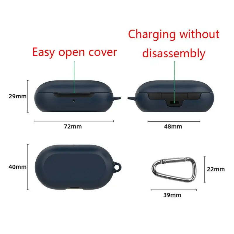 

Colorful Clamshell Opening Anti-shock Plastic Full Protective Case Cover for Samsung Galaxy Buds Sports Bluetooth Earphone