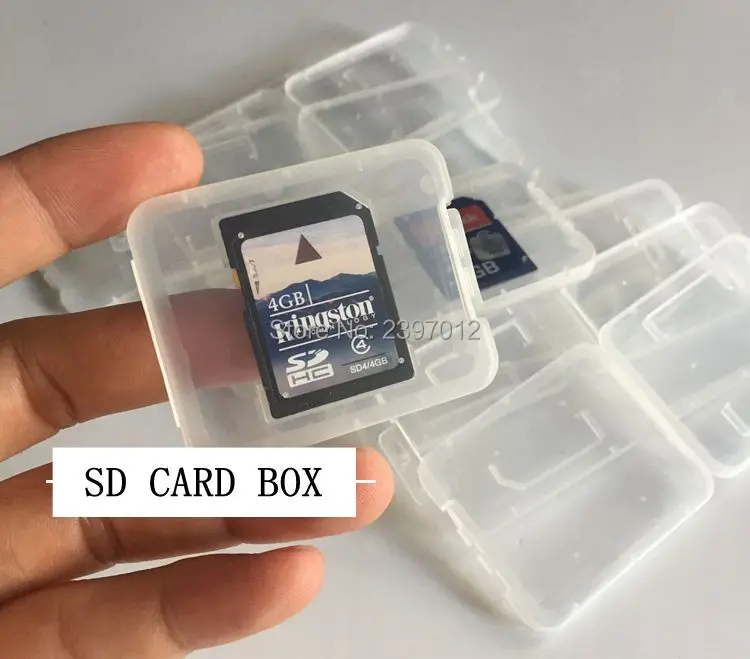 Пластиковый чехол SZAICHGSI для SD карты розничная упаковка Новое поступление оптовая