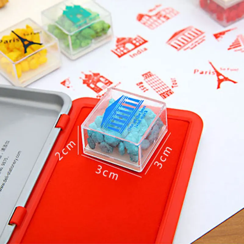 2 шт./компл. Известные здания детские пластиковые печати сделай сам альбом для