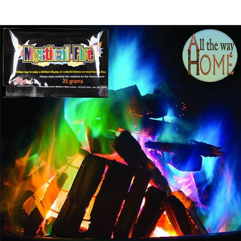 Творческий Мистический Огонь Волшебные трюки Цветные Пламя костра Саше камин