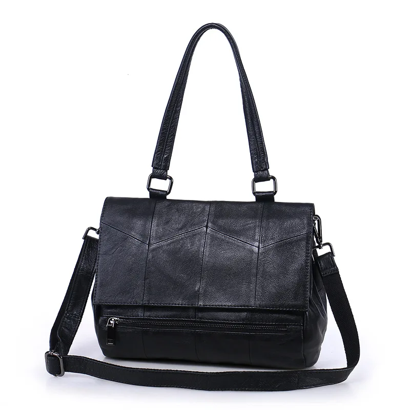 Сумка-тоут женская из натуральной воловьей кожи повседневный саквояж на плечо