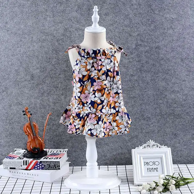 Детские платья для девочек Летняя мода дети Костюмы s девочки платье принцессы 2 3