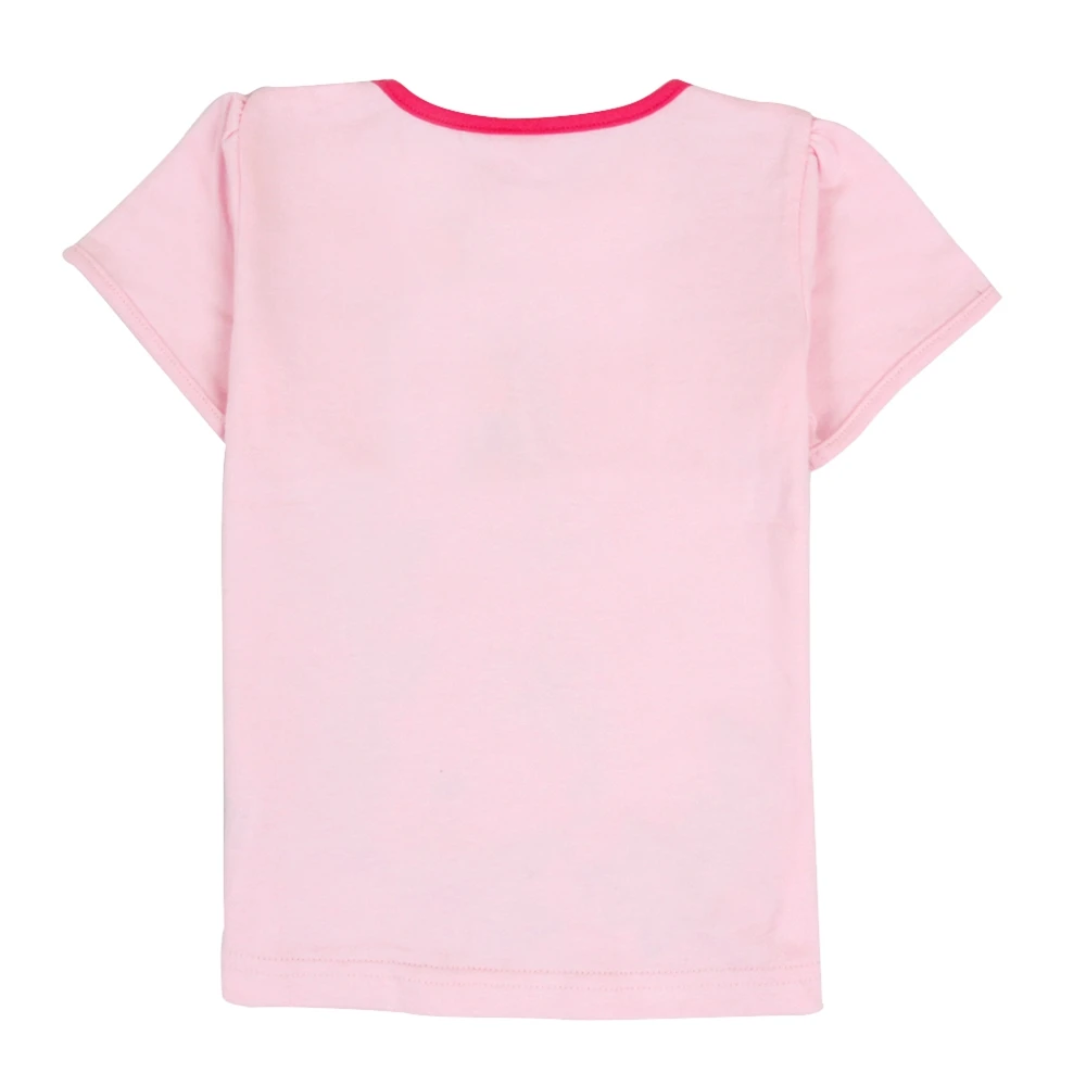 Футболки детская футболка с короткими рукавами для девочек топы Детская fille