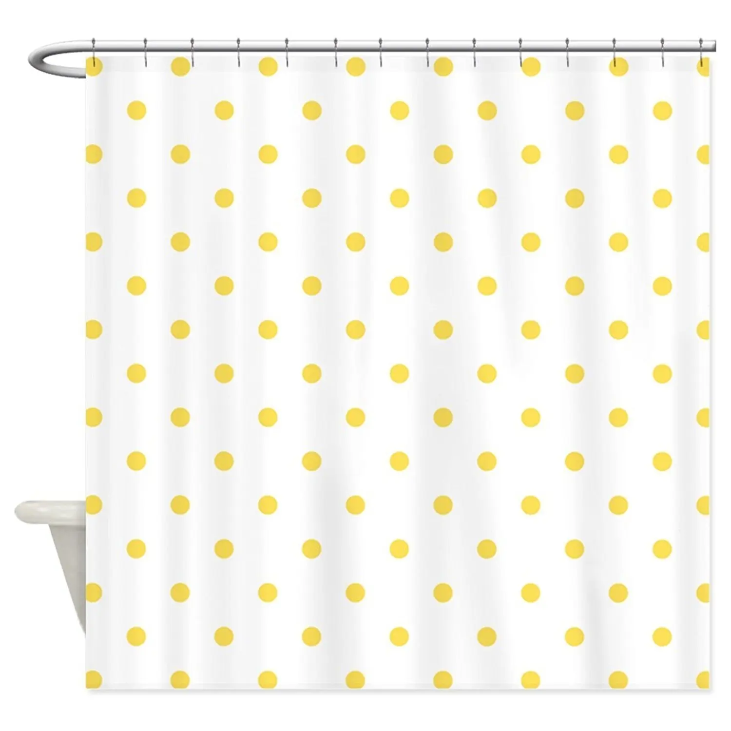 Память дома белый канарский желтый горошек полиэстер водонепроницаемая ткань