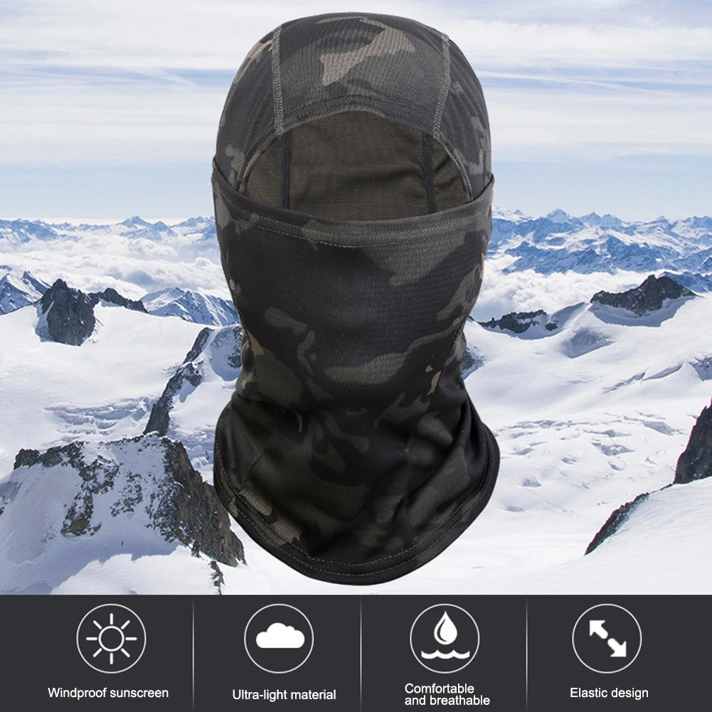 Зимняя дышащая тонкая маска для верховой езды с защитой от ветра и песка