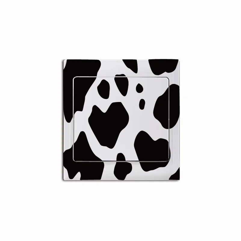 Наклейка на светильник ель света с изображением коровы 1 Виниловая наклейка