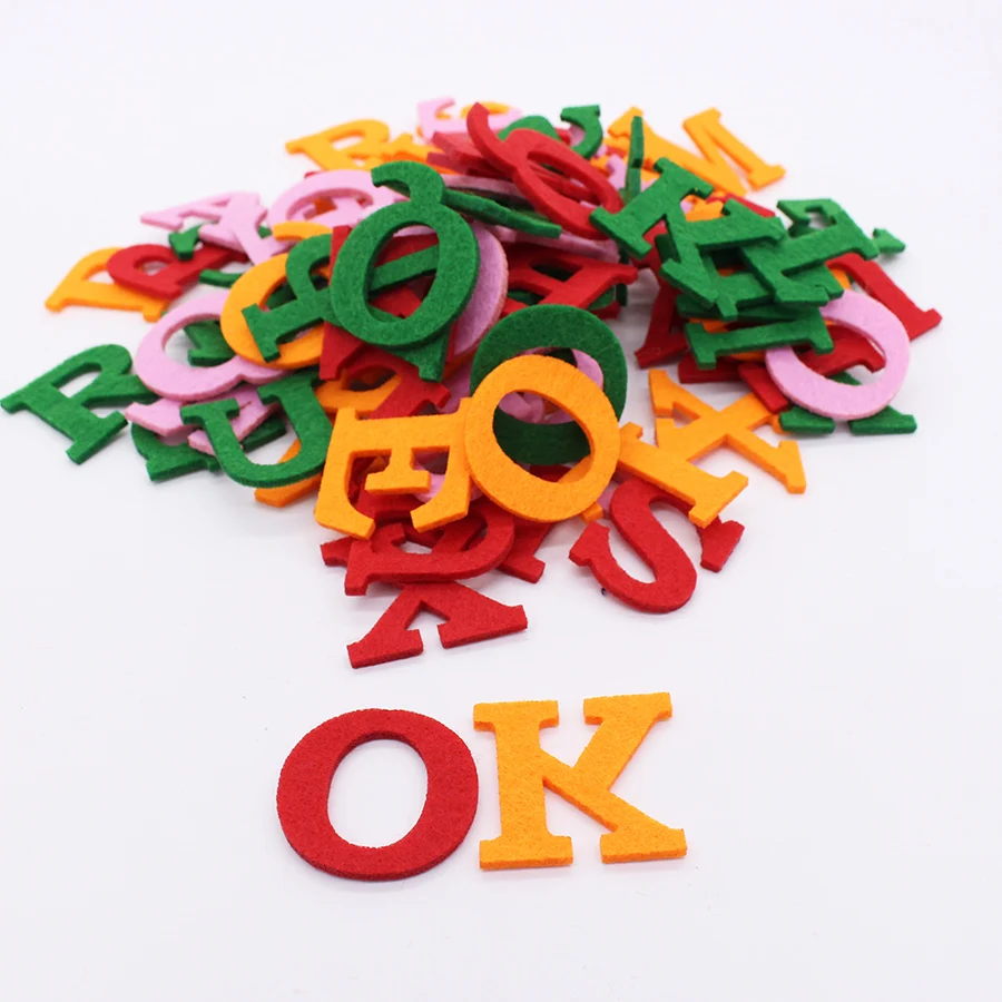 Фетровая буква алфавита Полиэстеровая ткань для шитья фетровая рукоделия