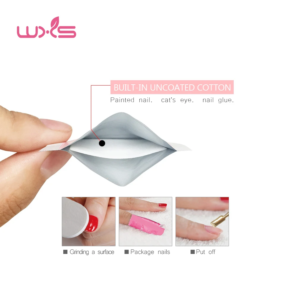 100 шт. Очиститель ногтей салфетки хлопка средство для снятия УФ гель лака что