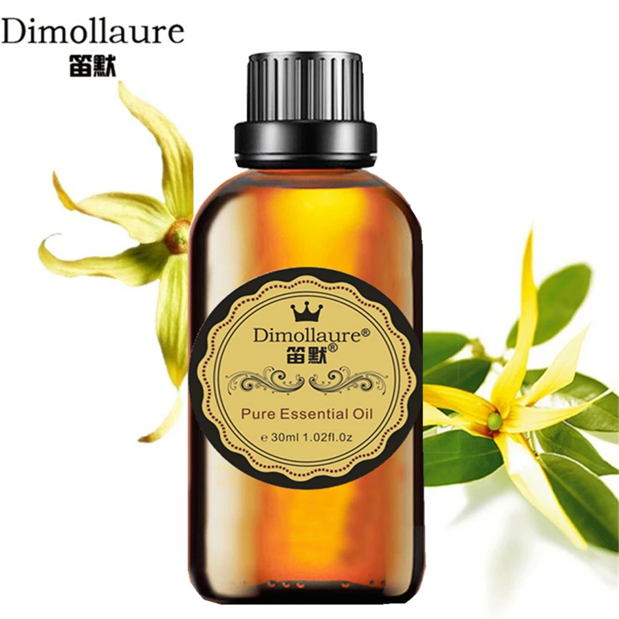 Эфирное масло Dimollaure Ylang, 30 мл, афродизиак, уход за кожей, масло для массажа тела, ароматерапия, ароматическая лампа, эфирное масло для растений