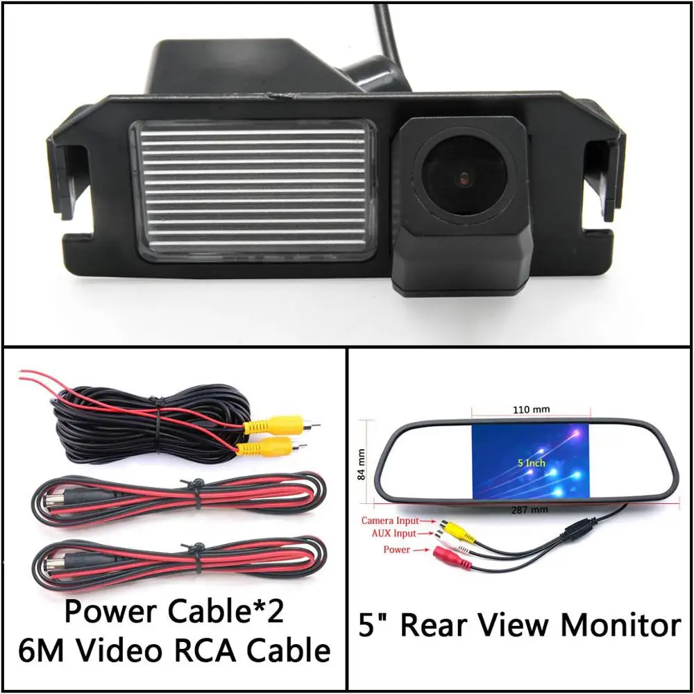 Cam N 5 inch Mirror Full HD камера заднего вида для kia plcanto Morning Rio 3 Soul MK1 MK2 Niro DE для hyundai i10 i20 i30 зеркало для парковки автомобиля монитор - Название цвета: Cam N 5 inch Mirror
