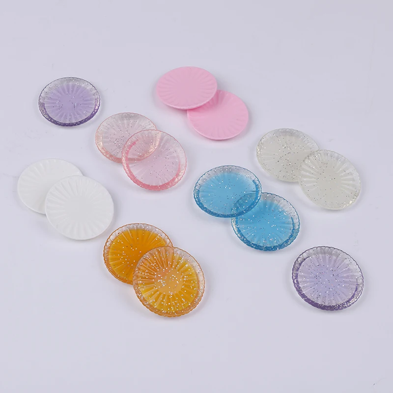 Подносы для кукольного домика 2 шт. тарелки кукол кухонные игрушки прозрачные