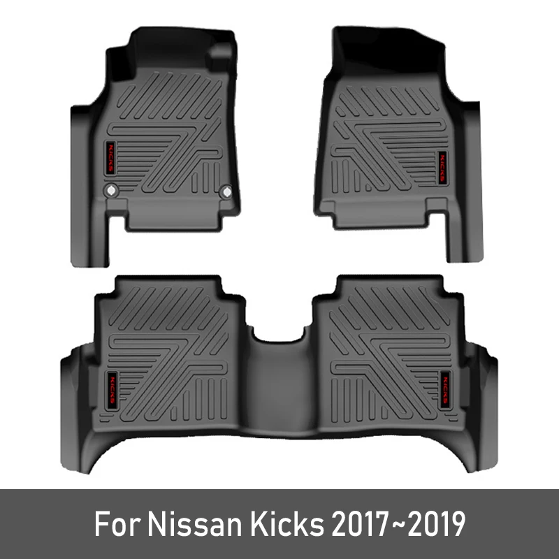 1 SET Atreus 1 комплект TPE автомобильный коврик для ног для Nissan Kicks водонепроницаемые аксессуары с покрытием Автомобильный Стайлинг Противоскользящий коврик - Название цвета: 1 SET