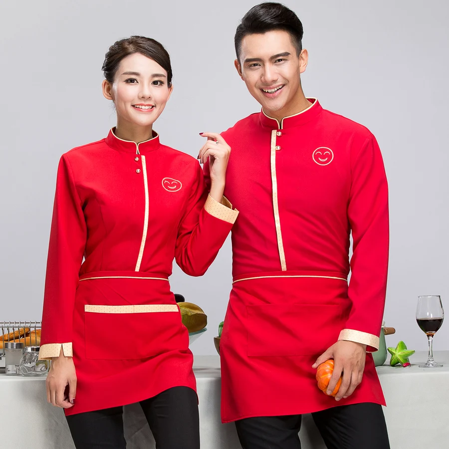 Индивидуальная черная униформа для отеля Западного ресторана официанта