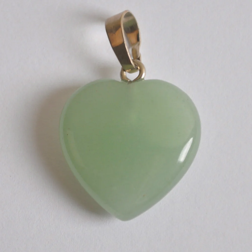 Green Aventurine Натуральный Лабрадорит/авантюрин/кристалл/Сердолик/Песчаник/камень тигровый глаз сердце драгоценный камень кулон счастливые ювелирные изделия для подарка 1 шт - Окраска металла: Green Aventurine