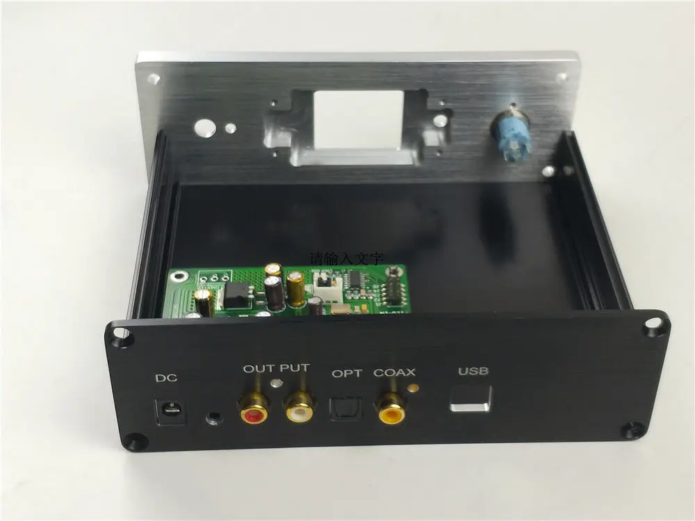 Мини чехол для ES9038Q2M DAC шасси с tft экраном + Синяя светодиодная кнопка