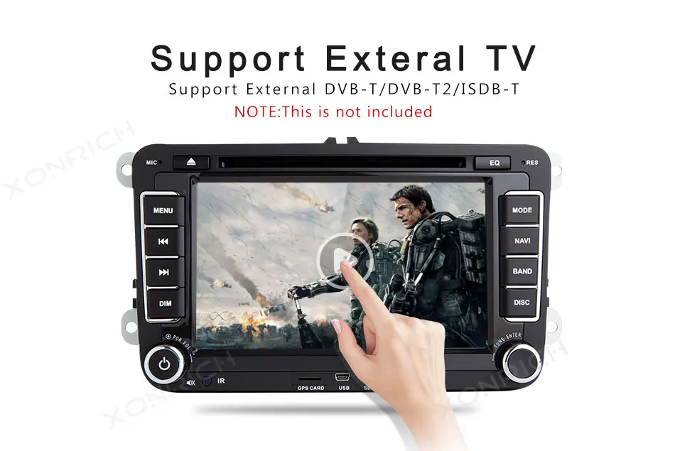 2 din Авторадио gps Android 8,1 Автомобильный мультимедийный для Skoda Octavia 2 Volkswagen Passat b6 VW Seat leon 2 PoloT5 golf 56 навигация