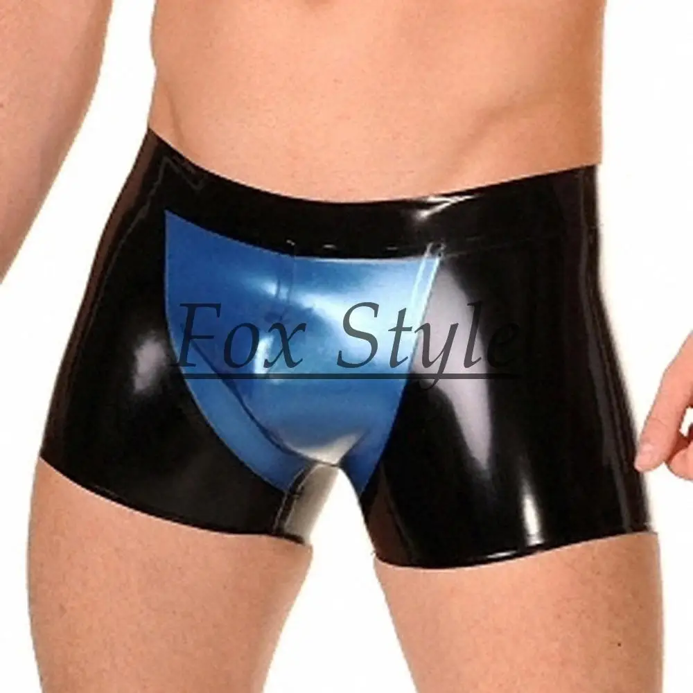 

HOT sale latex underwear shorts sexy rubber men's pants