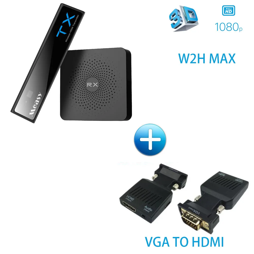MEASY W2H MAX беспроводной HDMI 3D 1080P 60 ГГц расширитель приемник и передатчик до 30 м 100