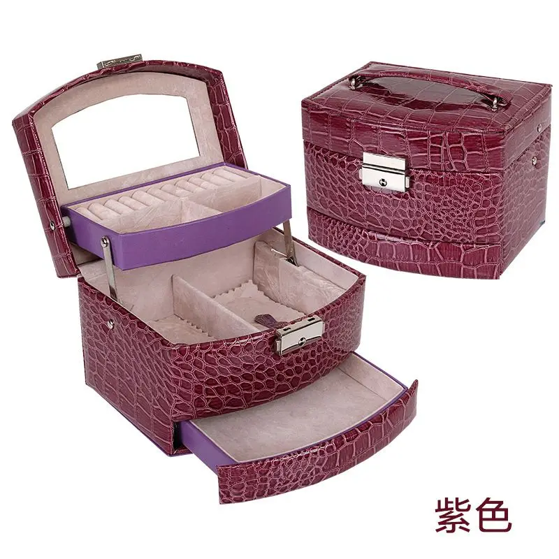 Hoomall женский подарок 3 слоя кольцо ожерелье ювелирный чехол коробка для хранения