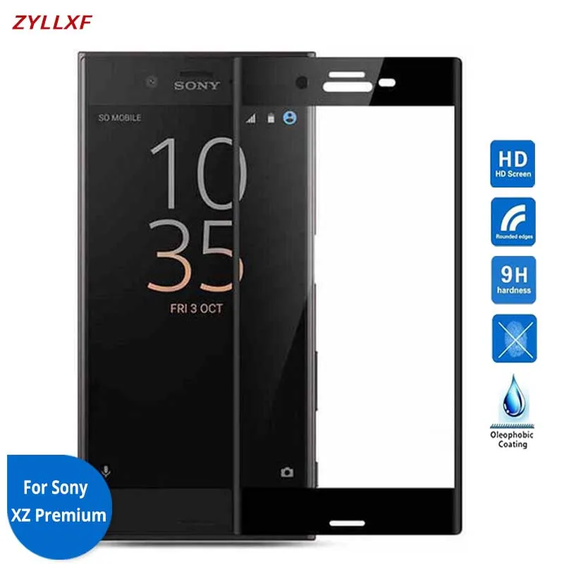 3D изогнутое закаленное стекло для Sony Xperia XZ premium 5 2 дюйма полное покрытие Защитная