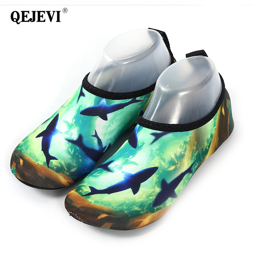 2018 QEJEVI пляжная обувь для мужчин унисекс мягкие водные кроссовки Уличная плавания