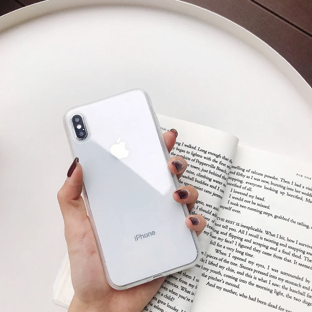 Роскошный противоударный бампер плотный прозрачный мягкий ТПУ Телефон чехол для