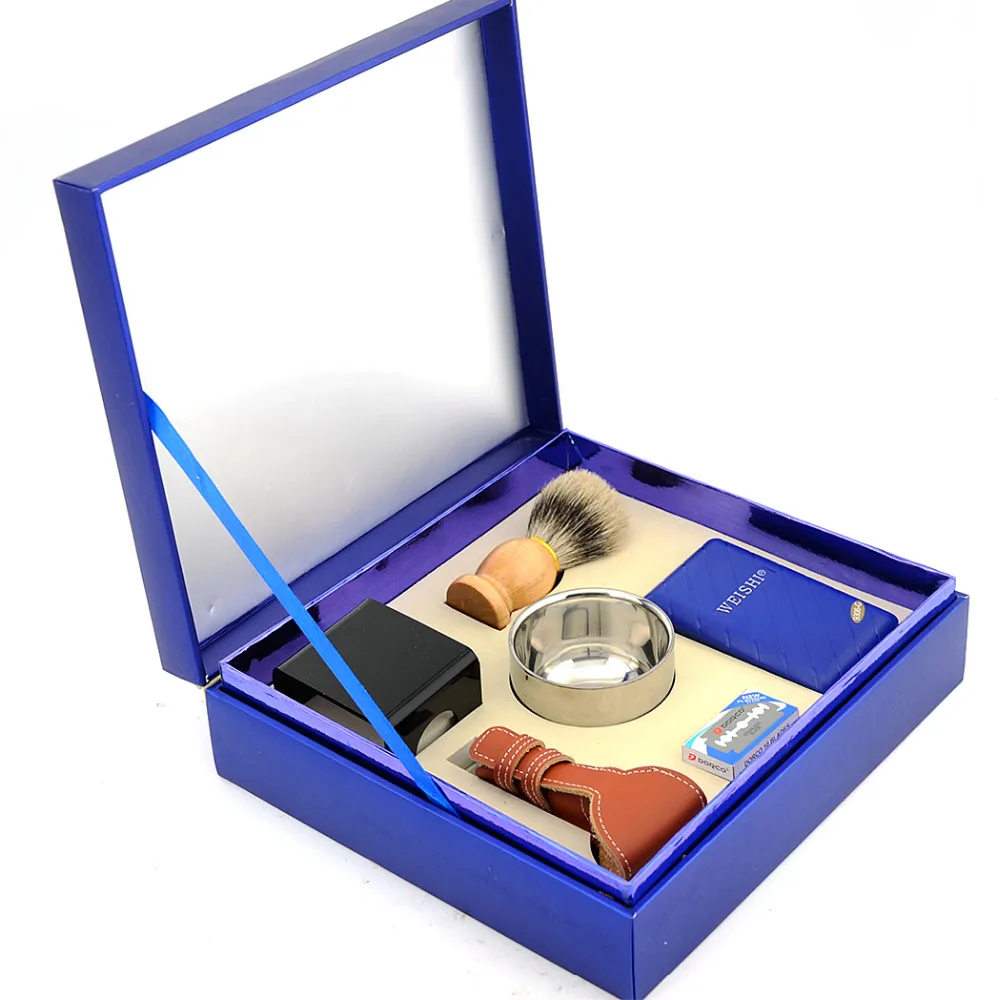 ZY Бритвенный Набор Человек Подарок Безопасная Бритва + Мешок Барсук Щетка Для