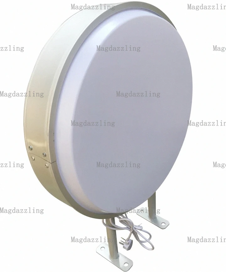 Высокая яркость проецирования круглые вакуумные Рекламные световые коробки