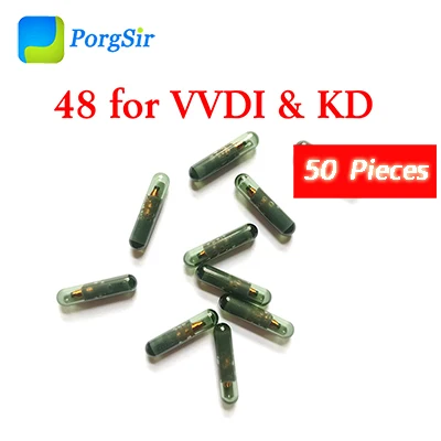Xhorse VVDI ID46 ID48 стеклянный чип 4D 4C G чип для VVDI ключ инструмент и VVDI2 - Цвет: 50 pcs ID48