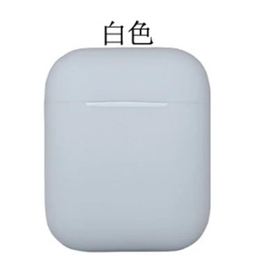 Чехол Airpods 1 2 Чехол Airpods для наушников TPU силиконовый чехол силиконовый материал Новинка - Цвет: Белый