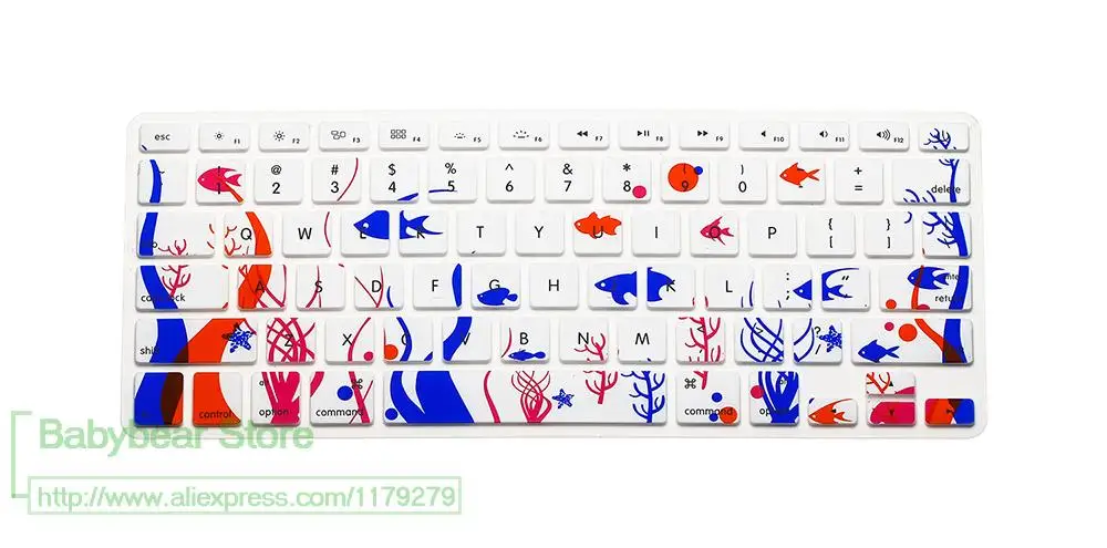 2016 Новый 3D мультфильм силиконовый чехол для клавиатуры защитный Apple Macbook Pro MAC 13 15