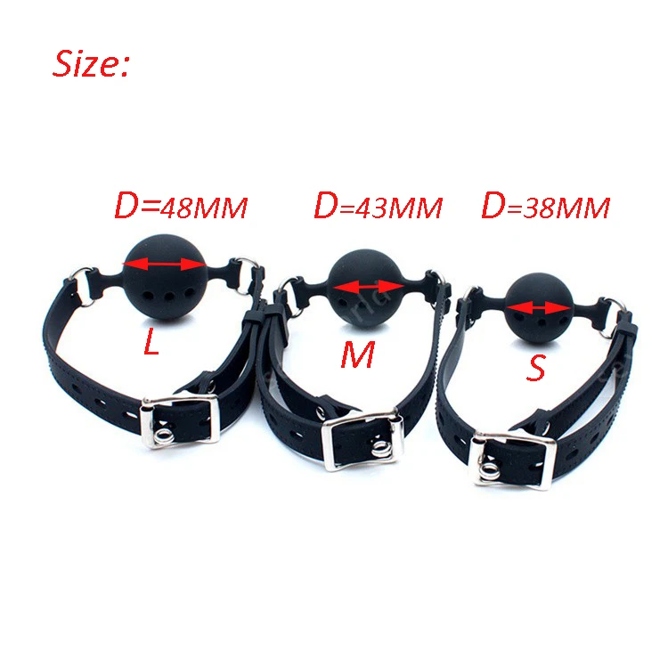 БДСМ Связывание ограничитель силиконовый мяч рот кляп оральный Фетиш ролевая