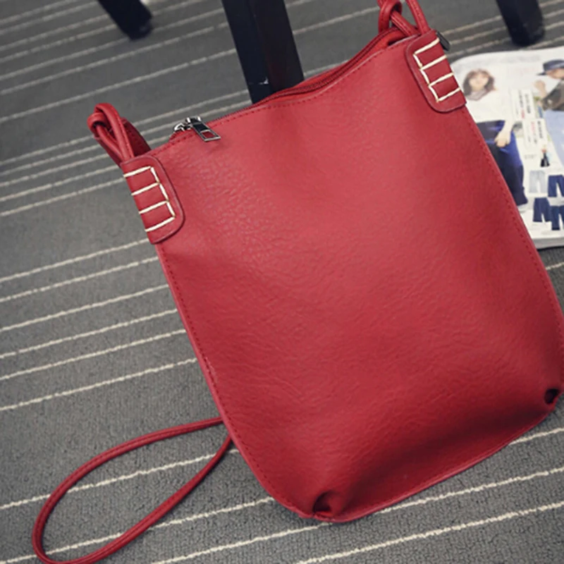 Женская мягкая кожаная сумка высокого качества женская сумка-мешок модные